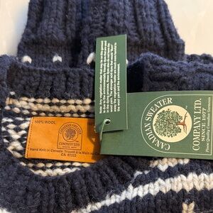 Canadian Sweater Company Ltd. Navy Wool Sweater